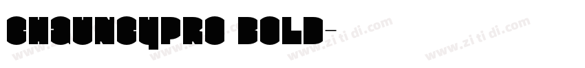ChauncyPro Bold字体转换